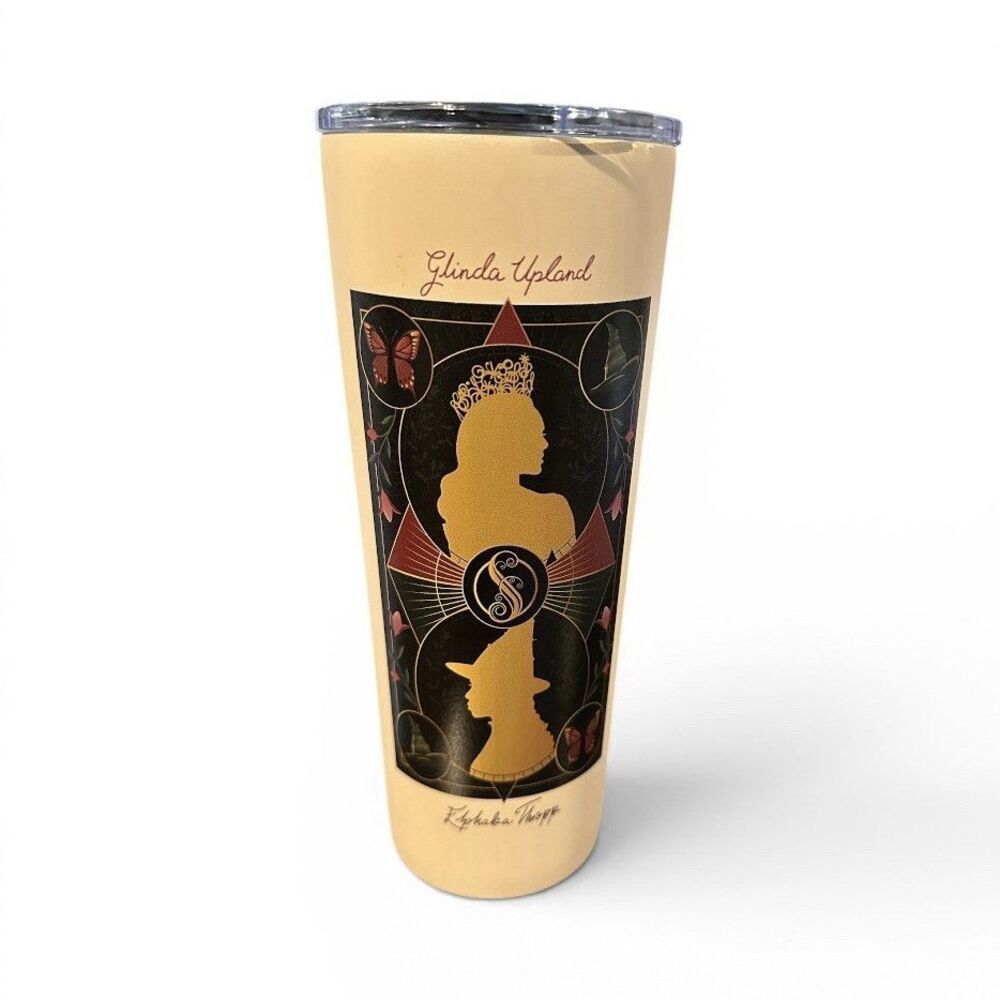 Wicked Glinda Upland & Elphaba Thropp Plastic Tumbler w/ Lid & Straw 11-20 oz